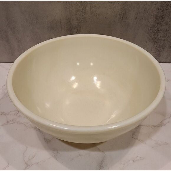 HTF McKee 11.5" x 5" Large French Ivory Custard Mixing Bowl Baking 40s/50s Glows - Picture 6 of 12